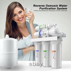 100 GPD 5 Stage Reverse Osmosis System Water Filter System Purifier + 15 Filters