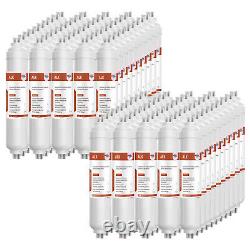 100 Pack 6-Stage RO System pH+ Inline Alkaline Water Filter Mineral Cartridges