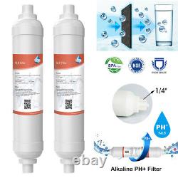 100 Pack 6-Stage RO System pH+ Inline Alkaline Water Filter Mineral Cartridges