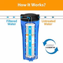 10 Big Blue Standard Whole House Water Filter Housing 3 Stage Filtration System