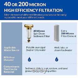 10 Inch Clear Whole House Water Filter Housing System 4.5 x 10 String Sediment