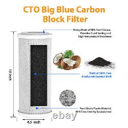 10 Whole House Water Filter Housing & Spin Down Pre-Filter System & 4 Cartridge