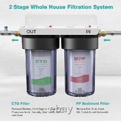 10x4.5 Whole House Water Filter System for Well + 3 Set Extra Filter Cartridge