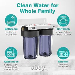 10x4.5 Whole House Water Filter System for Well + 3 Set Extra Filter Cartridge