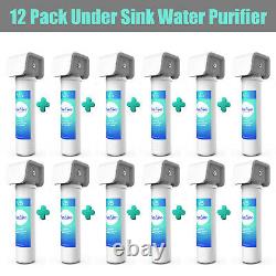 12 Pack 3000 Gallon Home Under Sink Faucet Water Purifier Filtration System