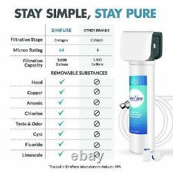12 Pack 3000 Gallon Home Under Sink Faucet Water Purifier Filtration System