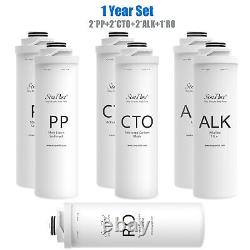 1 Year Set Replacement Water Filter Cartridge For SimPure T1-400ALK T1-400UV