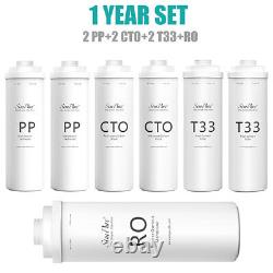 1 Year Set Water Filter Cartridge Replacement For SimPure T1-400 UV RO System