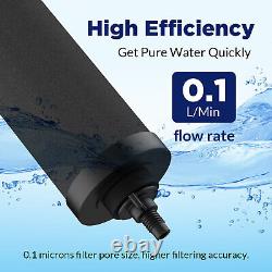 2.25G UV 3Stage Water Filter System for Home Camping Survival + 3 Extra Filters