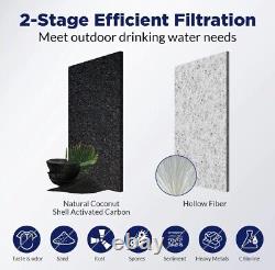 2.25G UV 3 Stage Water Filter System for Home Camping Survival + 3 Extra Filters