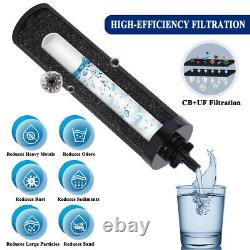 2.25G UV Gravity-Fed Water Filter System Countertop With6pcs Element Cartridges