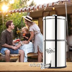 2.25Gal UV Gravity-fed Water Filter System, with3xPurification Filters, Home Camping