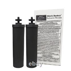 2 Black Berkey Replacement Purifiers Fits Royal Crown Imperial Lite Big BB-9 BB9