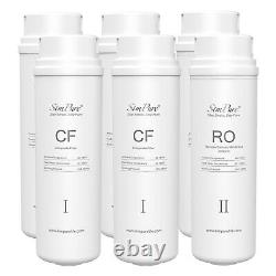 2 Year Set CF RO Water Filter Cartridge Replacement For SimPure Q3-600 RO System