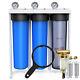 3Stage High Capacity Big Blue Spin Down Sediment Whole House Water Filter System