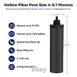 3Stage Water Filter System for Home Camping 0.1 Micron 2.25G UV+ 9 Extra Filters