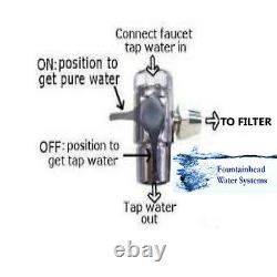 3 Stage Countertop Water Filter Fluoride/arsenic/chloramine System Clear