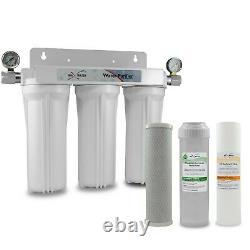 3 Stage lime Anti Scale Inhibiting 10 White Whole House Water Filtration System
