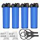4 Pack 20 x 4.5 Big Blue Whole House Water Filter Housing with Pressure Release