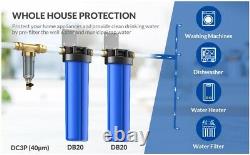 4-Stage 20 Inch Whole House Water Filter Housing System & 20 x 4.5 Cartridge