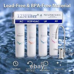 4 Stage Whole House Ultra filtration 0.01 Micron UF Drinking Water Filter System