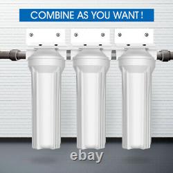 4-Stage Whole House Water Filter Housing Filtration System & 10 x2.5 Cartridge