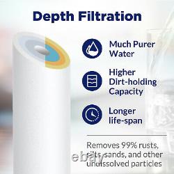 4-Stage Whole House Water Filter Housing Filtration System & 10 x2.5 Cartridge