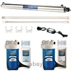 55W Ultraviolet Sediment and Carbon Well Water Filter Purifier