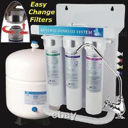 5 Stage Reverse Osmosis Drinking Water RO System With Bayonet Quick Change Filters