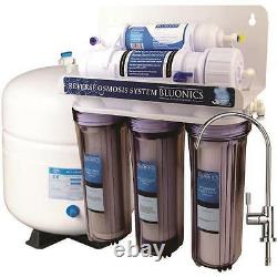 5 Stage Reverse Osmosis Drinking Water System BLUONICS 50 GPD RO Home Purifier