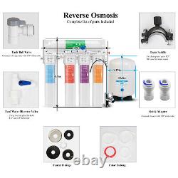 5 Stage Reverse Osmosis RO Water System with Quick Twist Change Filter 75 GPD
