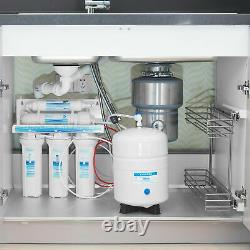 5 Stage Undersink Reverse Osmosis System Water Filter with Extra 7 Filters 75GPD