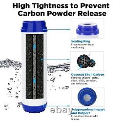 6-Stage 100GPD RO pH Alkaline Reverse Osmosis System Water Filter 1/2/3-Year Set