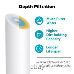 6-Stage 75 GPD RO pH Alkaline Reverse Osmosis System Water Filter 1/2/3-Year Set
