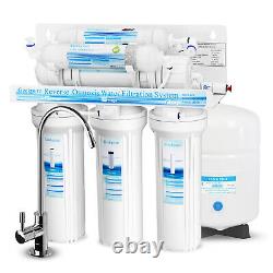 6 Stage Reverse Osmosis RO System Water Filter With Alkaline Filter 75 GPD