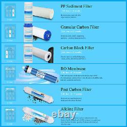 6 Stage Reverse Osmosis RO System Water Filter With Alkaline Filter 75 GPD