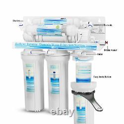 6 Stage Reverse Osmosis RO System Water Filter With Alkaline Filter 75 GPD