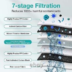 8-Stage Countertop Reverse Osmosis Water Filter System Dispenser +1 Year Filters