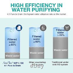 8-Stage Countertop Reverse Osmosis Water Filter System Dispenser +2 Year Filters