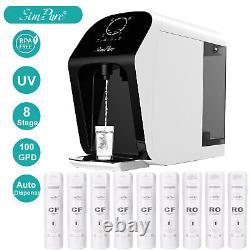 8-Stage Countertop Reverse Osmosis Water Filter System Dispenser +3 Year Filters