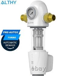 ALTHY Automatic-Flush Backwash Prefilter Spin Down Sediment Water Filter System