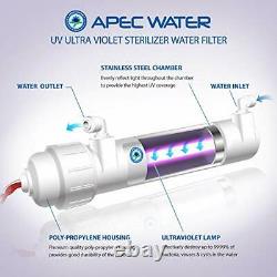 APEC Water Systems UV Ultra Violet Sterilizer Water Filter Kit with 1/4 Quic