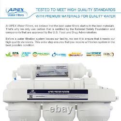 APEX MR-5051 5 Stage 50 GPD Booster Pump RO Reverse Osmosis Water Filter System