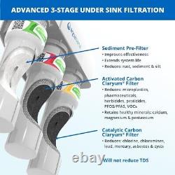 Aquasana 3-Stage Max Flow Claryum under Sink Water Filter System? AQ-5300+. 62