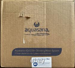 Aquasana 3-Stage Under Sink Water Filter System AQ-5300+. 56 Chrome Faucet