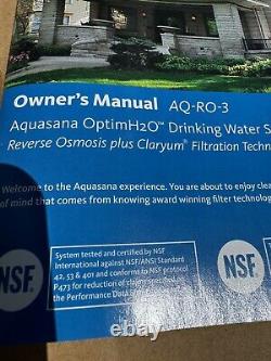 Aquasana Optimh2o Reverse Osmosis Under Sink Water Filter System Brushed Nickel