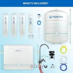 Aquasana SmartFlow Reverse Osmosis Water Filter System Matte Chrome Faucet