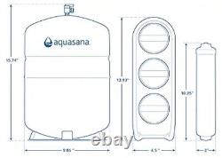 Aquasana SmartFlow Reverse Osmosis Water Filter System Matte Chrome Faucet