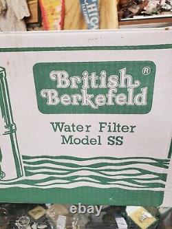 Berkey BRITISH BERKEFELD Water Filter Model SS System New in Opened Box