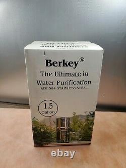 Berkey Water Filter System Purification With 2 Black Filter 1.5 Gallon BRAND NEW